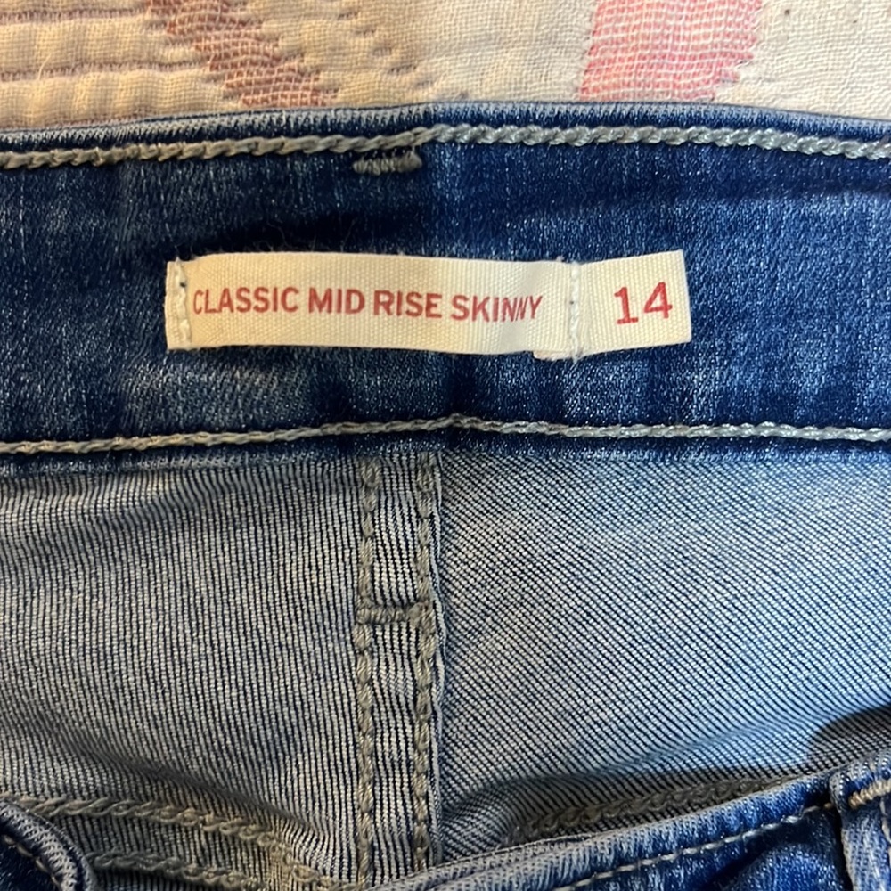 LEVI Classic Mid Rise Skinny Jeans/Pants - Picture 4 of 6